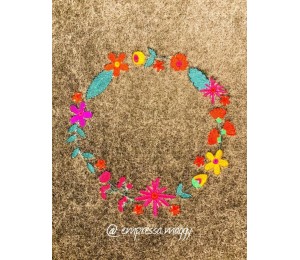 Stickdatei - Blumenkranz